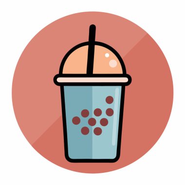 Saman simgesi olan kahve fincanının vektör çizimi