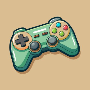 Gamepad simgesi. oyun konsolu ve denetleyici teması. Yalnız tasarım. vektör illüstrasyonu