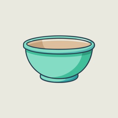 Çizgi film kasesinin vektör illüstrasyonu