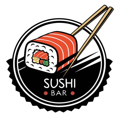 Lezzetli suşi tasarımı, vektör illüstrasyonu 10 grafiklik