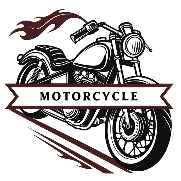 Motosiklet Tasarımı beyaz arka plan, vektör çizim üzerinde.