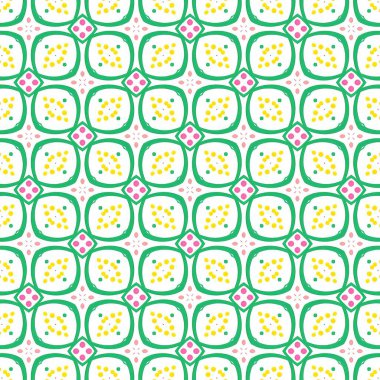 Tekrarlayan güzel bir geometrik desen tasarımı. Moda tasarımı için şaşırtıcı bir yineleme..