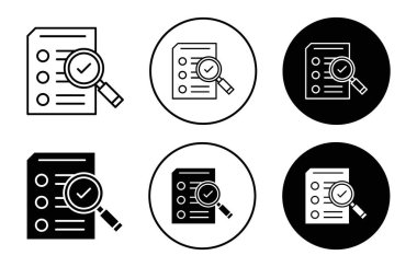 Web uygulaması ui için veri doğrulama simgesi vektör logosu koleksiyonu