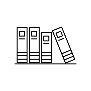 Web uygulaması ui için kitaplık simgesi vektör logosu koleksiyonu