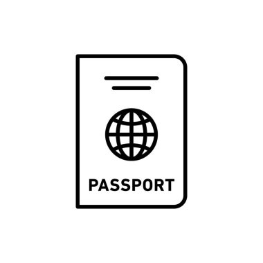 Web uygulaması ui için pasaport simgesi vektör logosu koleksiyonu