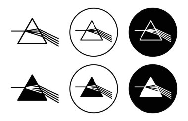 Prism web uygulaması için ışık simgesi vektör logosu dağıtıyor