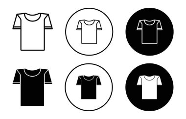 Web uygulaması için t-shirt simgesi vektör logosu koleksiyonu