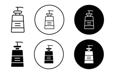 Body Soap simge vektör logosu web uygulaması ui için koleksiyon