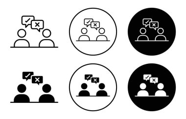 Web uygulaması için anlaşmazlık simgesi vektör logosu koleksiyonu