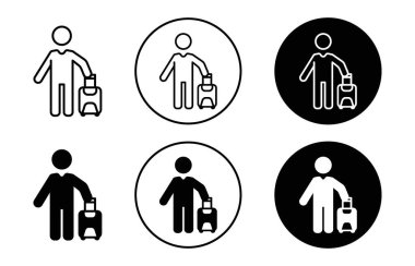 Web uygulaması ui için misafir simge vektör logosu koleksiyonu