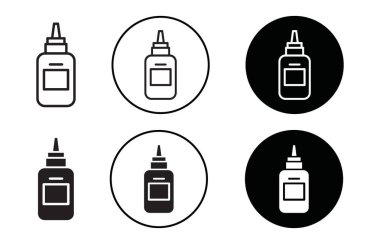 Evet web uygulaması için burun spreyi ikon vektör logosu koleksiyonu