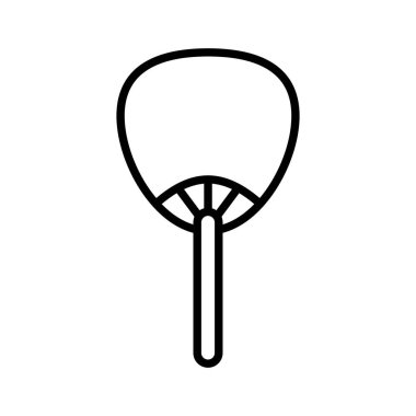 Uchiwa fan vektör logosu web uygulaması ui için koleksiyon