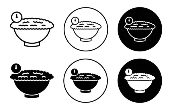 stock vector Yeast dough recipe icon vector logo set collection for web app ui