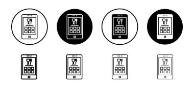Web uygulaması için uygulama simgesi vektör logosu koleksiyonu hazırlanıyor