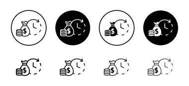 Web uygulaması ui için depozito dönemi vektör logosu koleksiyonu