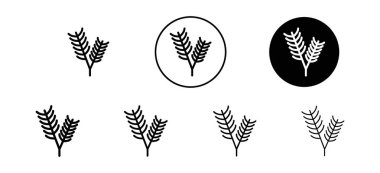 Pine branş simgesi vektör logosu web uygulaması ui için koleksiyon