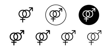 Web uygulaması ui için Unisex simgesi vektör logosu koleksiyonu