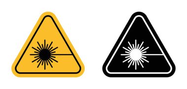 Web uygulaması için lazer uyarı simgesi vektör logosu koleksiyonu