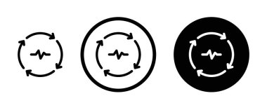 Web uygulaması ui için yaşam döngüsü vektör logosu koleksiyonu