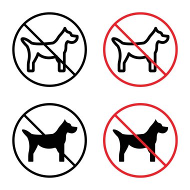 Web uygulaması için hiçbir köpek imza vektör logo kümesi koleksiyonuna izin verilmez.