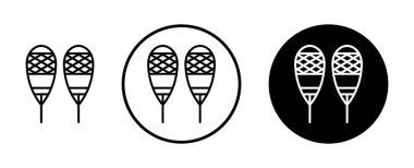 Web uygulaması için kar ayakkabısı simgesi vektör logosu koleksiyonu