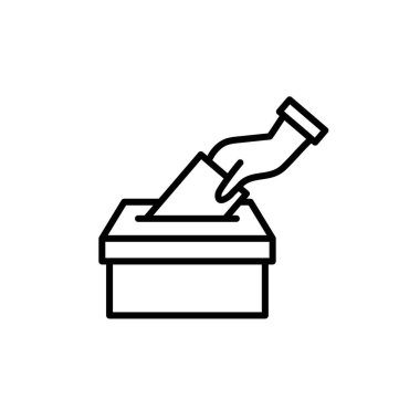 Oylama simgesi vektör logosu koleksiyonu ya da paket grubu