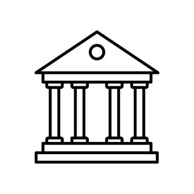 Banka simgesi vektör logosu koleksiyonu veya paket grubu