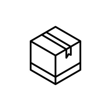 Kutu simgesi vektör logosu koleksiyonu veya paket grubu