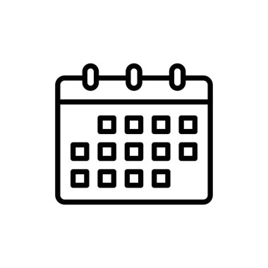 Takvim simgesi vektör logosu koleksiyonu veya paket grubu