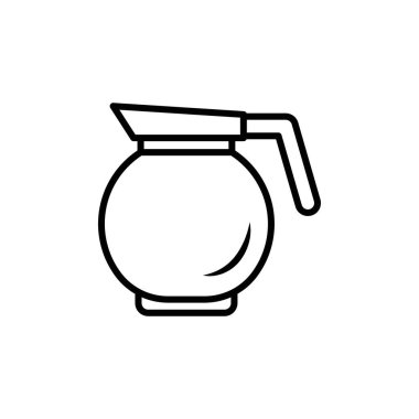 Kahve demliği simgesi vektör logosu koleksiyonu ya da paket grubu