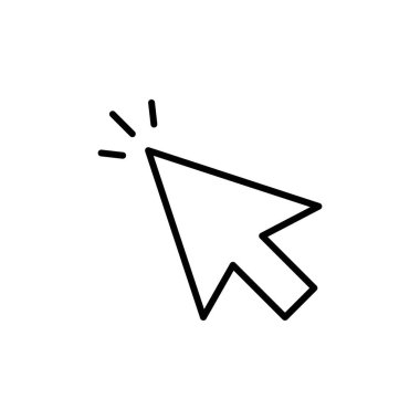 İmleç simgesi vektör logosu koleksiyonu veya paket grubu