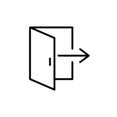 Çıkış simgesi vektör logosu koleksiyonu veya paket grubu