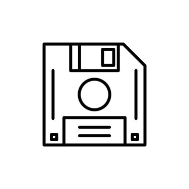Disket disk simgesi vektör logosu koleksiyonu ya da paket grubu