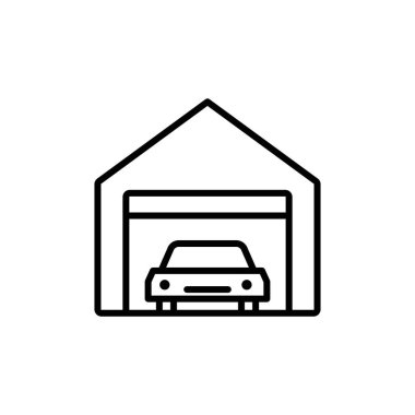 Garaj arabası simgesi vektör logosu koleksiyonu ya da paket grubu