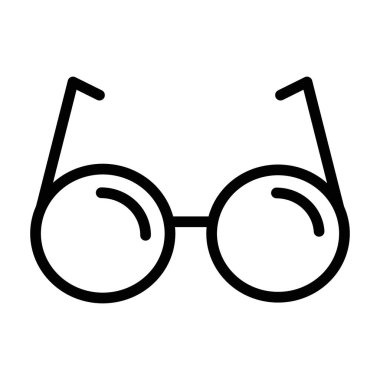 Gözlük simgesi vektör logosu koleksiyonu ya da paket grubu