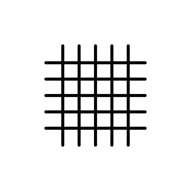 Izgara simgesi vektör logosu koleksiyonu veya paket grubu