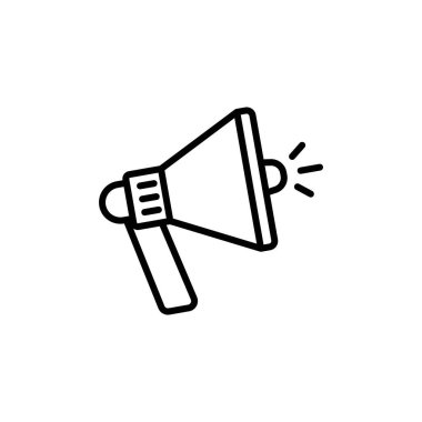 Megafon simgesi vektör logo kümesi koleksiyonu ya da paket grubu