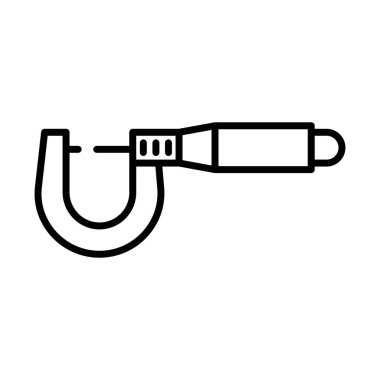 Mikrometre simge vektör logosu koleksiyonu veya paket grubu