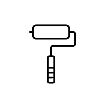 Boya Roller ikonu vektör logo kümesi koleksiyonu veya paket grubu