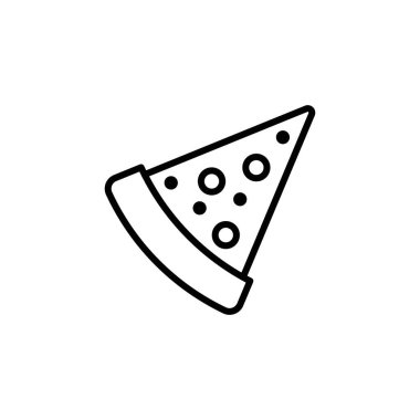 Pizza dilimi ikon vektör logosu koleksiyonu veya paket grubu