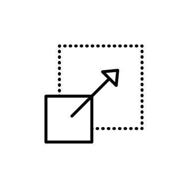 Simge vektör logo kümesi koleksiyonunu yeniden boyutlandır veya paket grubu