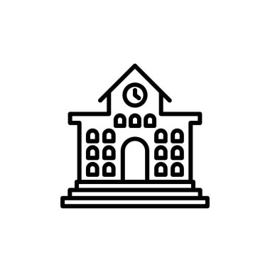 Okul simgesi vektör logosu koleksiyonu ya da paket grubu