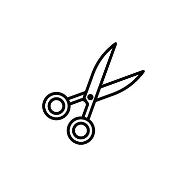 Makas simgesi vektör logosu koleksiyonu veya paket grubu