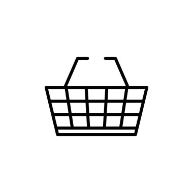 Alışveriş sepeti simgesi vektör logosu koleksiyonu ya da paket grubu