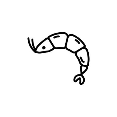 Karides simgesi vektör logosu koleksiyonu ya da paket grubu