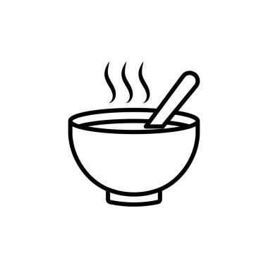 Çorba simgesi vektör logosu koleksiyonu ya da paket grubu