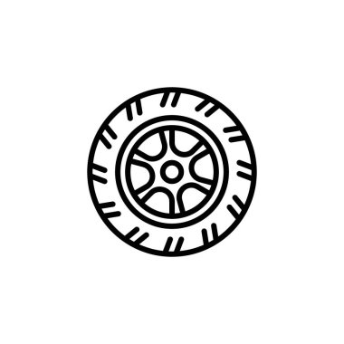 Tekerlek simgesi vektör logosu koleksiyonu veya paket grubu