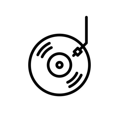 Vinil simge vektör logosu koleksiyonu veya paket grubu