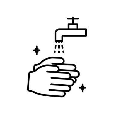 Ellerinizi yıkayın simge vektör logo kümesi koleksiyonu veya paket grubu