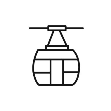 Web uygulaması için hava tramvay ikonu vektör logosu koleksiyonu